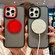 iPhone 16e / 17e Skin-feel Two-color Edge Strips 360 MagSafe Holder Phone Case - Purple