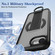 iPhone 16e / 17e Skin-Friendly D-Ring Holder Magnetic Shockproof Phone Case - Black