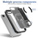 iPhone 16e / 17e Skin-Friendly D-Ring Holder Magnetic Shockproof Phone Case - Black