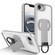 iPhone 16e / 17e Skin-Friendly D-Ring Holder Magnetic Shockproof Phone Case - Gray