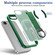 iPhone 16e / 17e Skin-Friendly D-Ring Holder Magnetic Shockproof Phone Case - Green
