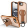 iPhone 16e / 17e Skin-Friendly D-Ring Holder Magnetic Shockproof Phone Case - Khaki