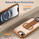 iPhone 16e / 17e Skin-Friendly D-Ring Holder Magnetic Shockproof Phone Case - Khaki