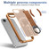 iPhone 16e / 17e Skin-Friendly D-Ring Holder Magnetic Shockproof Phone Case - Khaki
