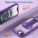 iPhone 16e / 17e Skin-Friendly D-Ring Holder Magnetic Shockproof Phone Case - Purple