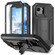 iPhone 16e / 17e Sliding Camera IP68 Waterproof Holder Phone Case - Black