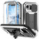 iPhone 16e / 17e Sliding Camera IP68 Waterproof Holder Phone Case - Silver