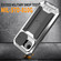 iPhone 16e / 17e Sliding Camera IP68 Waterproof Holder Phone Case - Silver