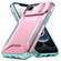 iPhone 16e / 17e Sliding Camshield Phone Case - Grey Green + Pink