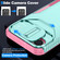 iPhone 16e / 17e Sliding Camshield Phone Case - Pink + Grey Green