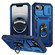 iPhone 16e / 17e Sliding Camshield TPU + PC Phone Case with Holder - Navy Blue