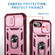 iPhone 16e / 17e Sliding Camshield TPU + PC Phone Case with Holder - Pink+Rose Red