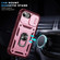 iPhone 16e / 17e Sliding Camshield TPU + PC Phone Case with Holder - Pink+Rose Red