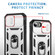iPhone 16e / 17e Sliding Camshield TPU + PC Phone Case with Holder - White+Black