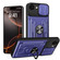 iPhone 16e / 17e Sliding Camshield TPU+PC Phone Case with Card Slot - Blue