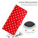 iPhone 16e / 17e Small Dots Pattern Vegan Leather Phone Case - Red