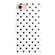 iPhone 16e / 17e Small Dots Pattern Vegan Leather Phone Case - White