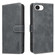 iPhone 16e / 17e Solid Color Calfskin Texture RFID Vegan Leather Phone Case - Black