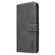 iPhone 16e / 17e Solid Color Calfskin Texture RFID Vegan Leather Phone Case - Black