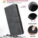iPhone 16e / 17e Solid Color Calfskin Texture RFID Vegan Leather Phone Case - Black