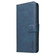 iPhone 16e / 17e Solid Color Calfskin Texture RFID Vegan Leather Phone Case - Blue