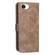 iPhone 16e / 17e Solid Color Calfskin Texture RFID Vegan Leather Phone Case - Brown