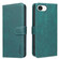 iPhone 16e / 17e Solid Color Calfskin Texture RFID Vegan Leather Phone Case - Green