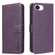 iPhone 16e / 17e Solid Color Calfskin Texture RFID Vegan Leather Phone Case - Purple