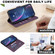 iPhone 16e / 17e Solid Color Calfskin Texture RFID Vegan Leather Phone Case - Purple