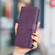 iPhone 16e / 17e Solid Color Calfskin Texture RFID Vegan Leather Phone Case - Purple