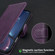 iPhone 16e / 17e Solid Color Calfskin Texture RFID Vegan Leather Phone Case - Purple