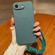 iPhone 16e / 17e Solid Color Liquid Silicone Magnetic Phone Case with Lanyard - Dark Green