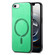 iPhone 16e / 17e Solid Color Retro Magsafe PU Back Cover Phone Case - Green