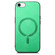 iPhone 16e / 17e Solid Color Retro Magsafe PU Back Cover Phone Case - Green