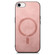 iPhone 16e / 17e Solid Color Retro Magsafe PU Back Cover Phone Case - Pink