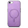 iPhone 16e / 17e Solid Color Retro Magsafe PU Back Cover Phone Case - Purple