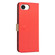 iPhone 16e / 17e Splicing Color Hollow Flower Pattern RFID Leather Phone Case - Red
