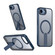 iPhone 16e / 17e Star Shine Series TPU + PC MagSafe Phone Case with Fold Holder - Navy Blue