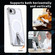 iPhone 16e / 17e Star Shine Series TPU + PC MagSafe Phone Case with Fold Holder - Transparent