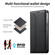 iPhone 16e / 17e Stitched Line Magnetic RFID Vegan Leather Phone Case - Black