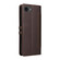 iPhone 16e / 17e Stitched Magnetic Buckle Leather Phone Case - Coffee