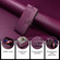 iPhone 16e / 17e Stitched Magnetic Buckle Leather Phone Case - Purple
