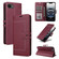 iPhone 16e / 17e Stitched Magnetic Buckle Leather Phone Case - Red