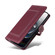 iPhone 16e / 17e Stitched Magnetic Buckle Leather Phone Case - Red
