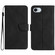 iPhone 16e / 17e Stitching Embossed Leather Phone Case - Black