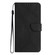 iPhone 16e / 17e Stitching Embossed Leather Phone Case - Black