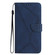 iPhone 16e / 17e Stitching Embossed Leather Phone Case - Blue