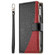 iPhone 16e / 17e Stitching Multi-card Zipper Wallet Leather Phone Case with Short Strap - Black