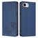 iPhone 16e / 17e Strong Magnetic Dual Butterfly RFID Vegan Leather Phone Case - Dark Blue