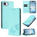 iPhone 16e / 17e Strong Magnetic Dual Butterfly RFID Vegan Leather Phone Case - Mint Green